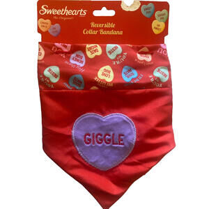 Dan Dee Sweethearts Reversible dog collar Bandana Giggle